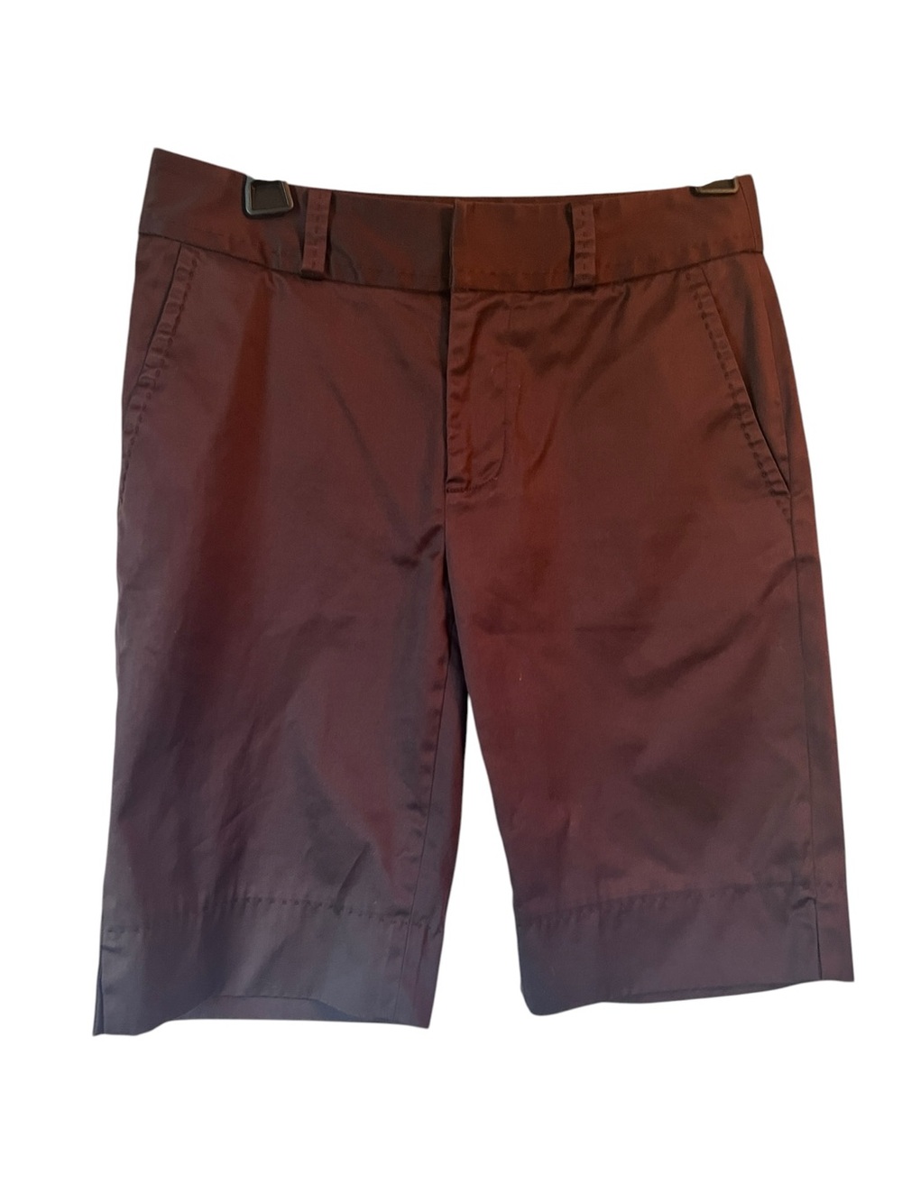 Fairway & Greene Brown Bermuda Golf Shorts Women’s Size 2 Sheen Dressy Modest